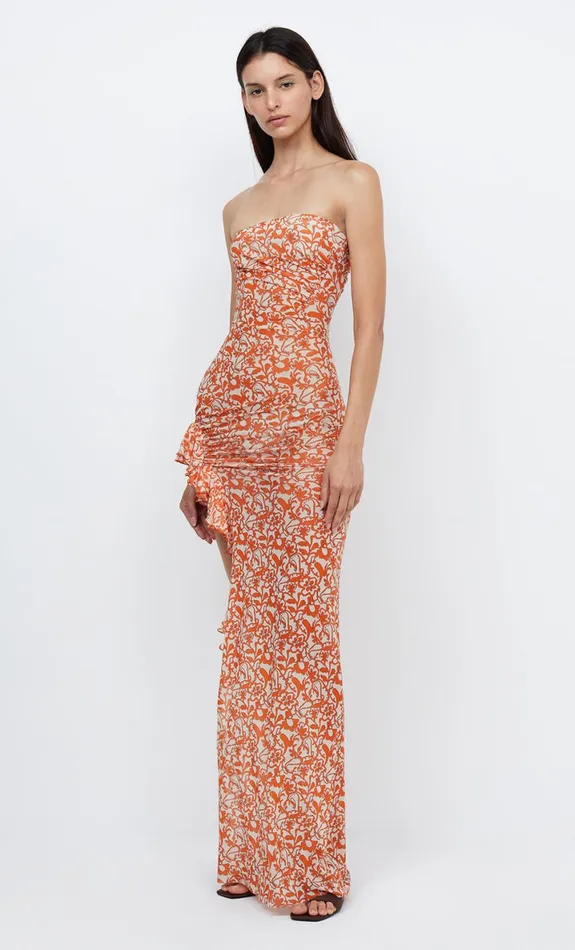Bec Bridge FIREFLY STRAPLESS DRESS 8211 FIESTA FLORAL Women Wedding Guest