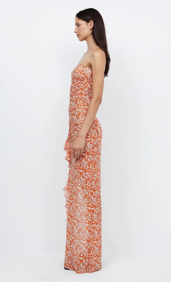 Bec Bridge FIREFLY STRAPLESS DRESS 8211 FIESTA FLORAL Women Wedding Guest