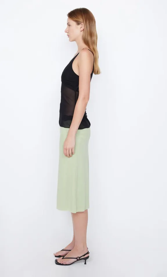 Bec Bridge HACIE MIDI SKIRT 8211 AVOCADOBLACK Women Skirts