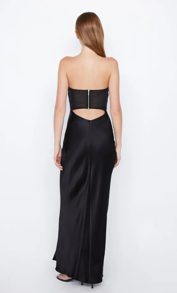 Bec Bridge HALLE STRAPLESS DRESS 8211 BLACK Women Wedding Guest