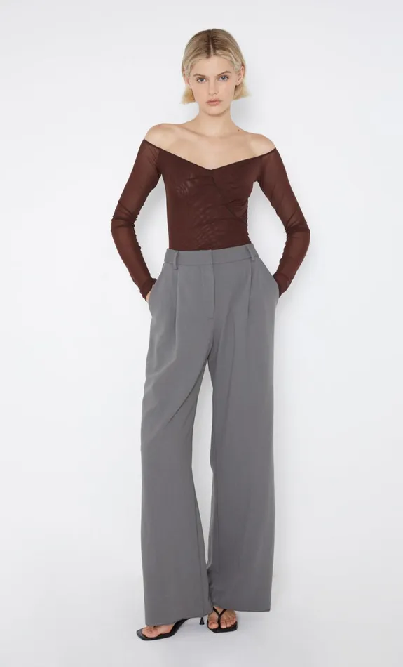 Bec Bridge ISADORA LONG SLEEVE TOP 8211 CHOCOLATEBLACK Women Long Sleeve