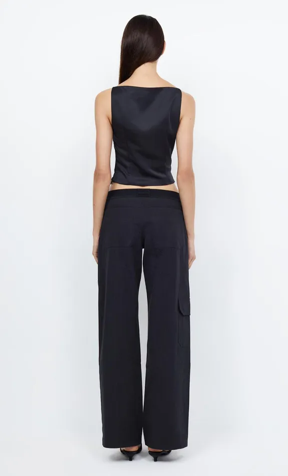 Bec Bridge JONES BOATNECK TOP 8211 BLACK Women Sleeveless