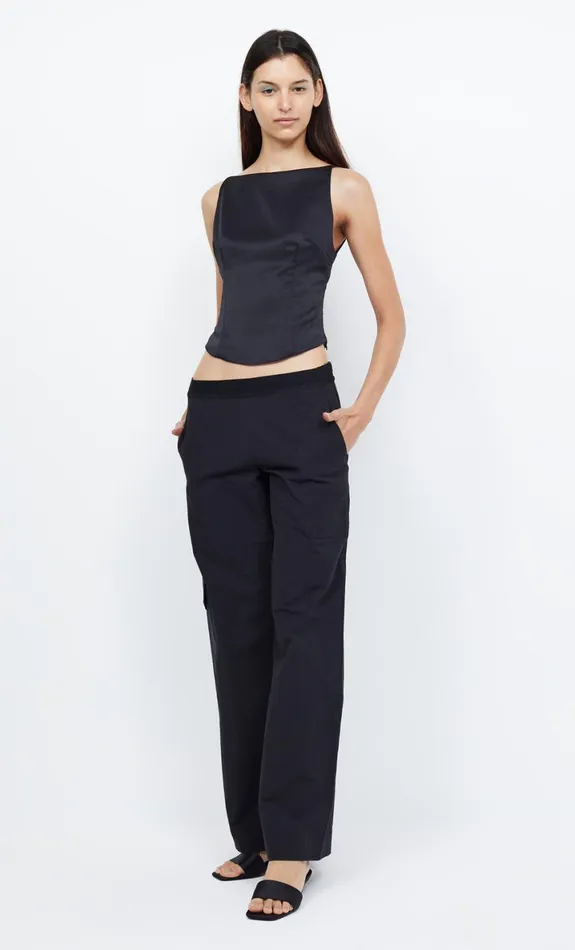 Bec Bridge JONES BOATNECK TOP 8211 BLACK Women Sleeveless