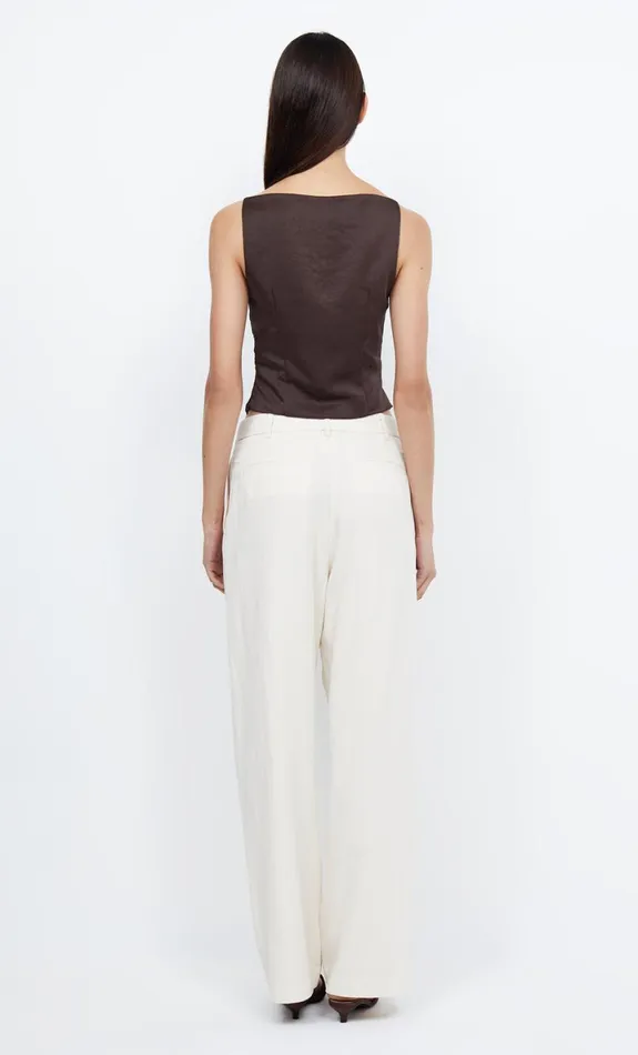 Bec Bridge JONES BOATNECK TOP 8211 COCOA Women Sleeveless