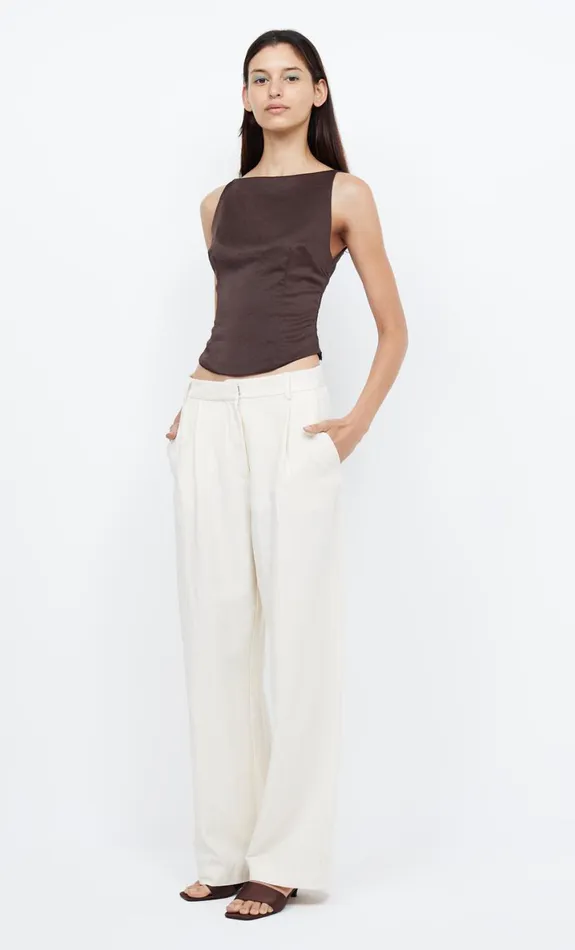 Bec Bridge JONES BOATNECK TOP 8211 COCOA Women Sleeveless