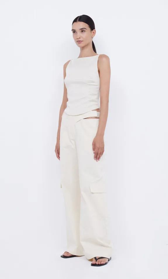 Bec Bridge JONES BOATNECK TOP 8211 VANILLA BEAN Women Sleeveless
