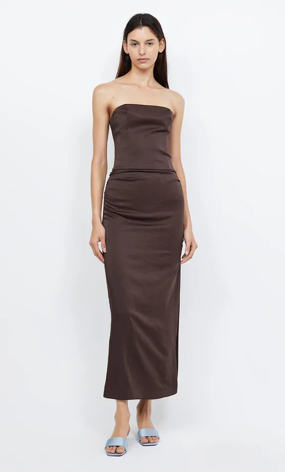 Bec Bridge JONES STRAPLESS MAXI DRESS 8211 COCOA Women Maxi Dresses