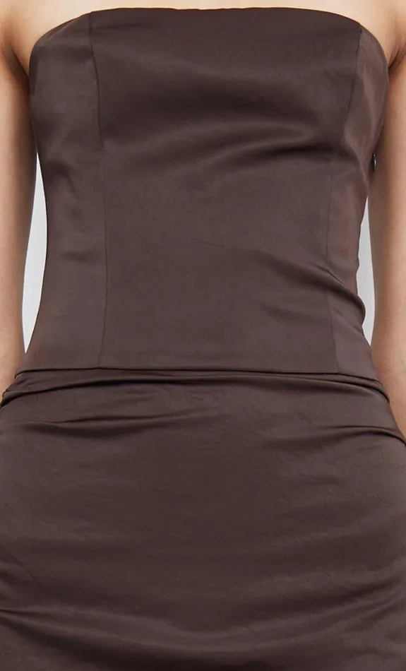 Bec Bridge JONES STRAPLESS MAXI DRESS 8211 COCOA Women Maxi Dresses