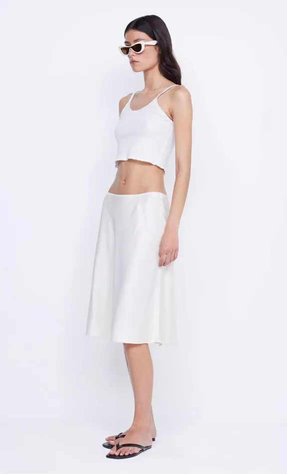 Bec Bridge KAIA BIAS MIDI SKIRT 8211 IVORY Women Skirts