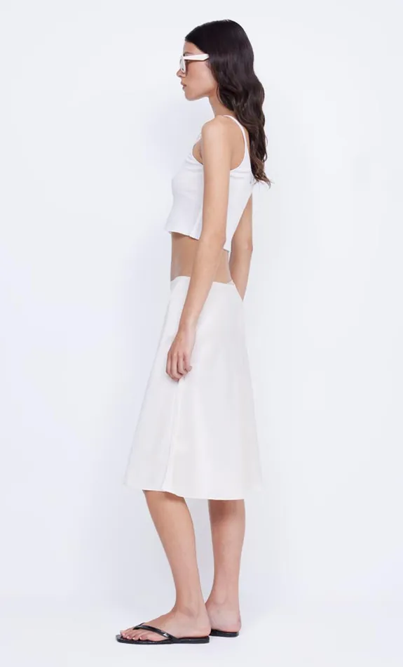 Bec Bridge KAIA BIAS MIDI SKIRT 8211 IVORY Women Skirts