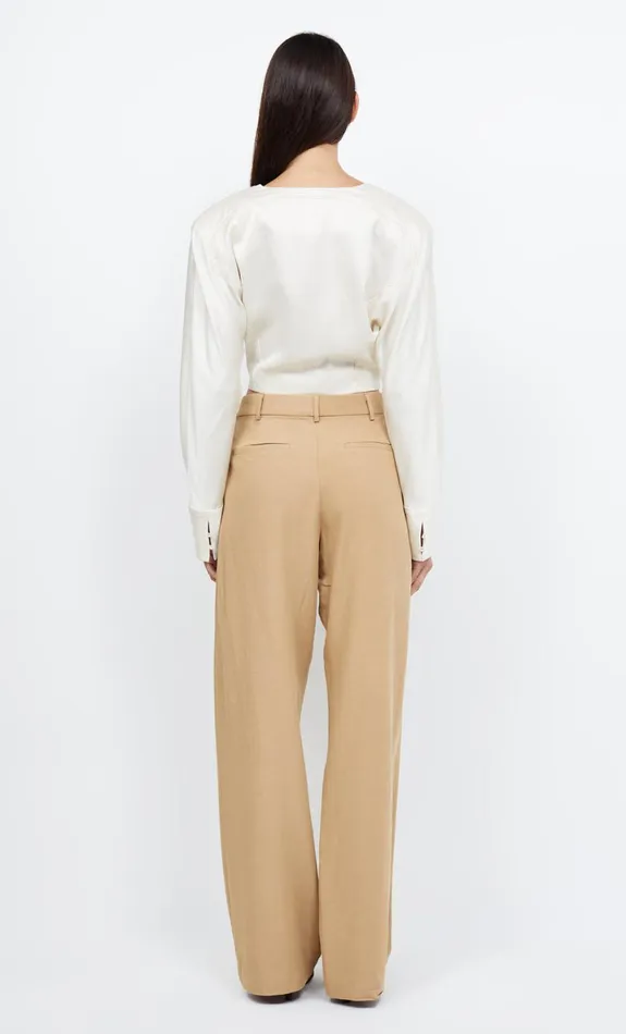 Bec Bridge KAIA WRAP LONG SLEEVE BLOUSE 8211 IVORY Women Long Sleeve