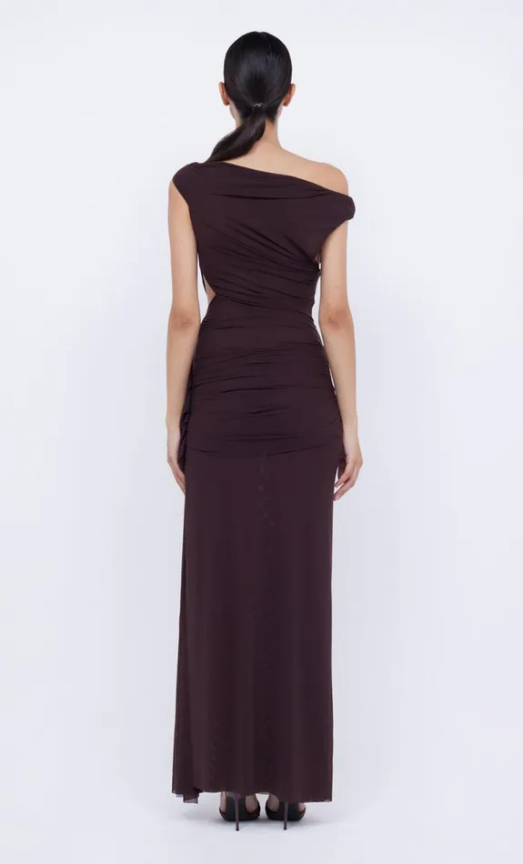 Bec Bridge KAILANI ASYM DRESS 8211 CHOCOLATE Women Wedding Guest