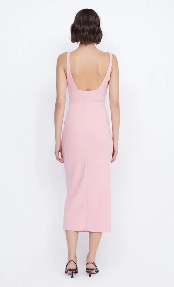 Bec Bridge KARINA TUCK MIDI DRESS 8211 GUAVA Women Midi Dresses