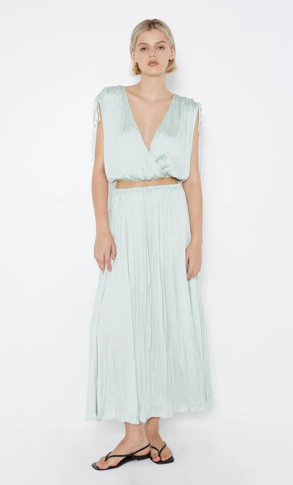 Bec Bridge LOUANN WRAP TOP 8211 MINT Women Cropped