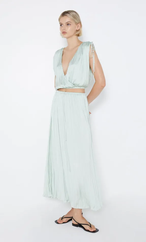 Bec Bridge LOUANN WRAP TOP 8211 MINT Women Cropped