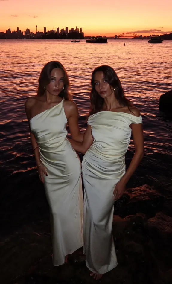 Bec Bridge LUNETTA ASYM DRESS 8211 ICE YELLOW Women Bridesmaid Dresses