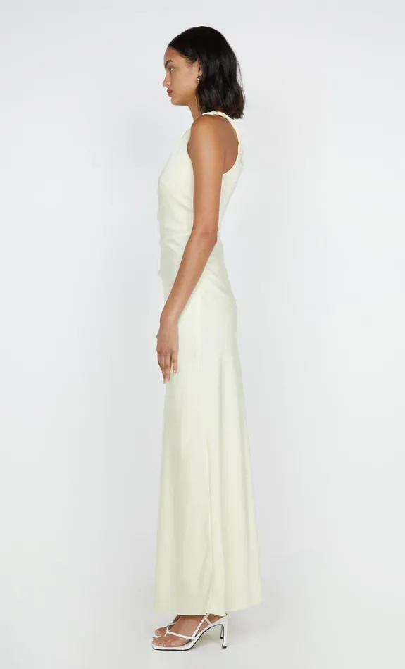 Bec Bridge LUNETTA ASYM DRESS 8211 ICE YELLOW Women Bridesmaid Dresses