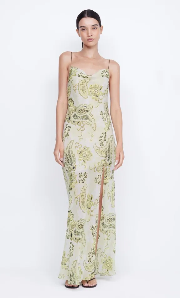 Bec Bridge LYLOU MAXI DRESS 8211 LEMON PAISLEY Women Maxi Dresses