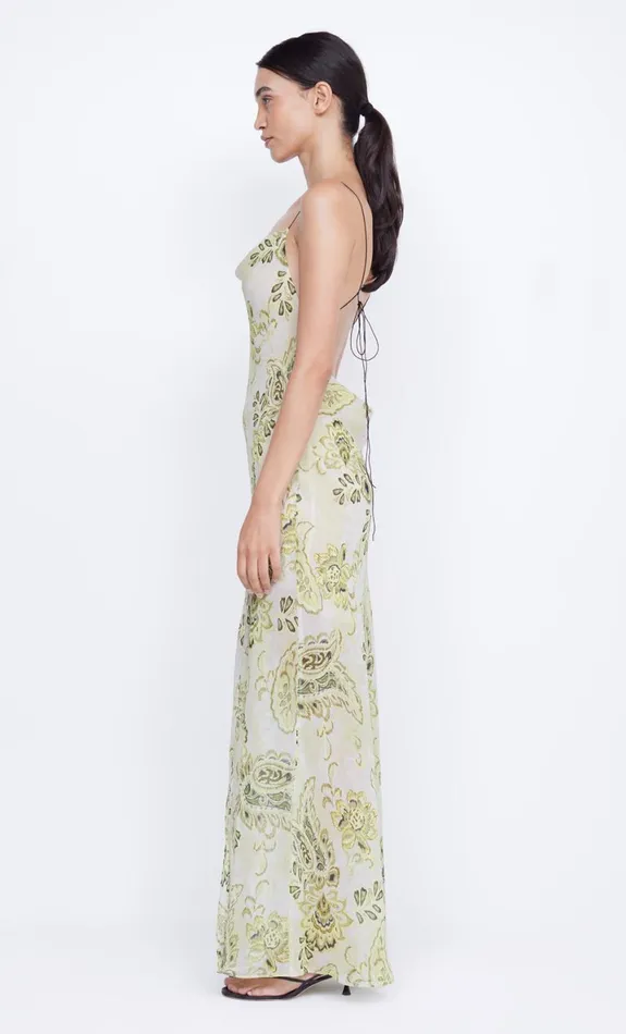 Bec Bridge LYLOU MAXI DRESS 8211 LEMON PAISLEY Women Maxi Dresses