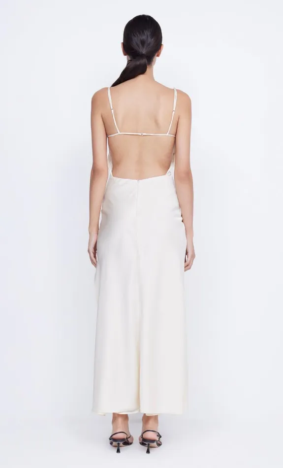 Bec Bridge MARI LOU GATHERED MAXI DRESS 8211 CREAM Women Maxi Dresses