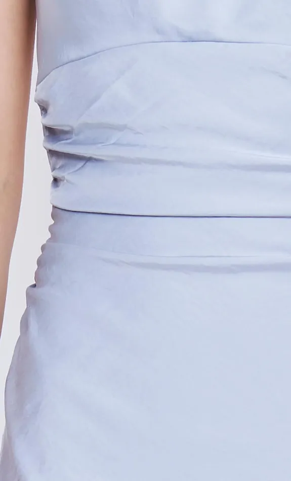 Bec Bridge MARI LOU GATHERED MAXI DRESS 8211 DOVE BLUE Women Prom Dresses