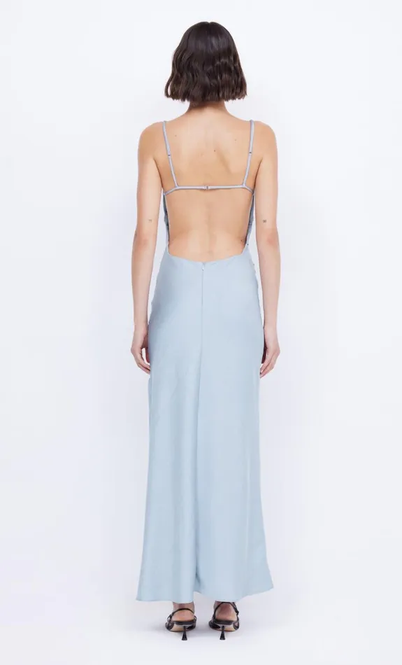 Bec Bridge MARI LOU GATHERED MAXI DRESS 8211 DOVE BLUE Women Wedding Guest