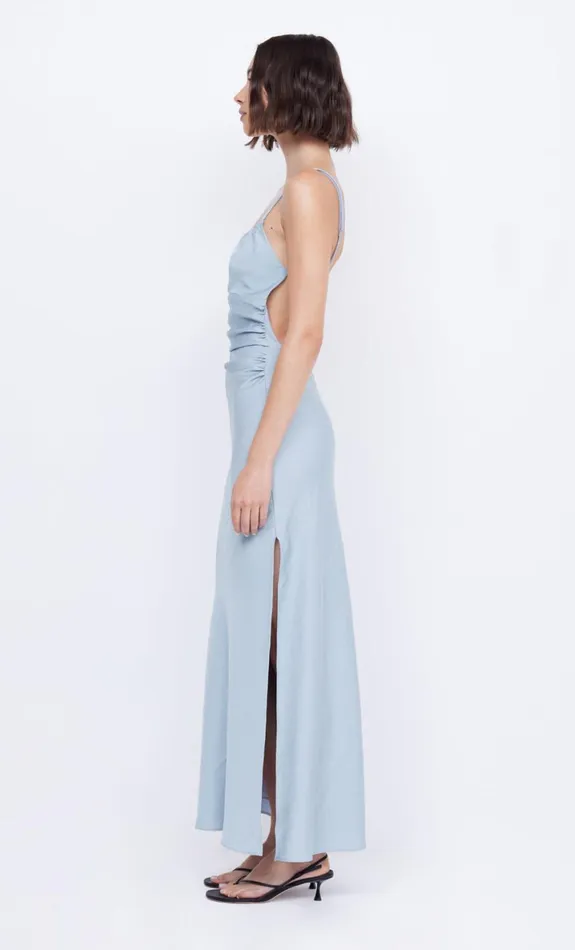 Bec Bridge MARI LOU GATHERED MAXI DRESS 8211 DOVE BLUE Women Wedding Guest