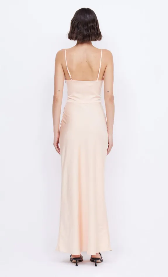 Bec Bridge MARI LOU KNOT DRESS 8211 PEACH Women Maxi Dresses