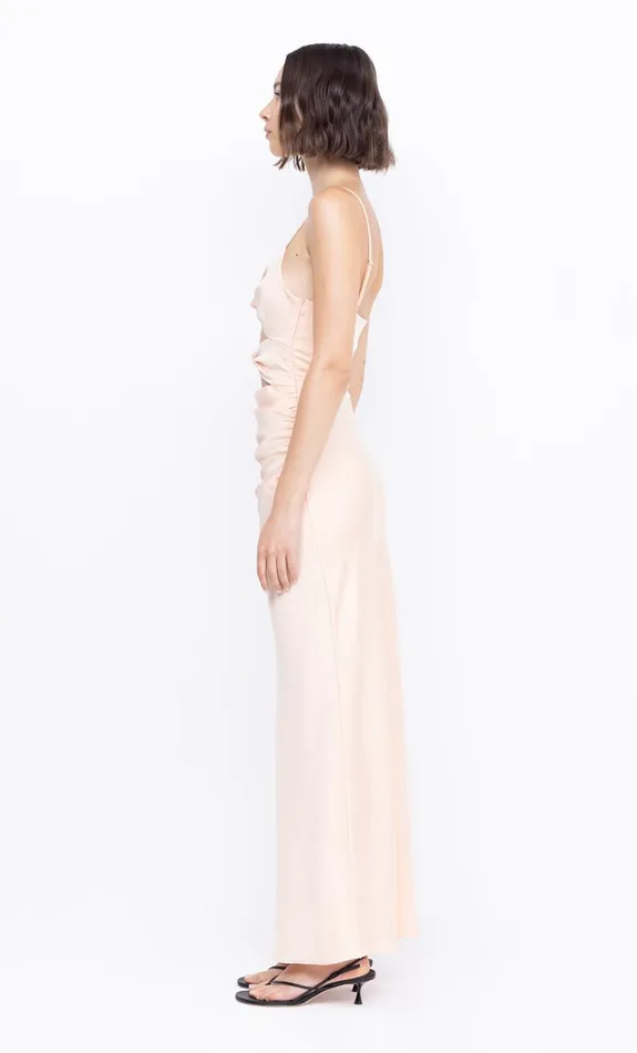 Bec Bridge MARI LOU KNOT DRESS 8211 PEACH Women Prom Dresses