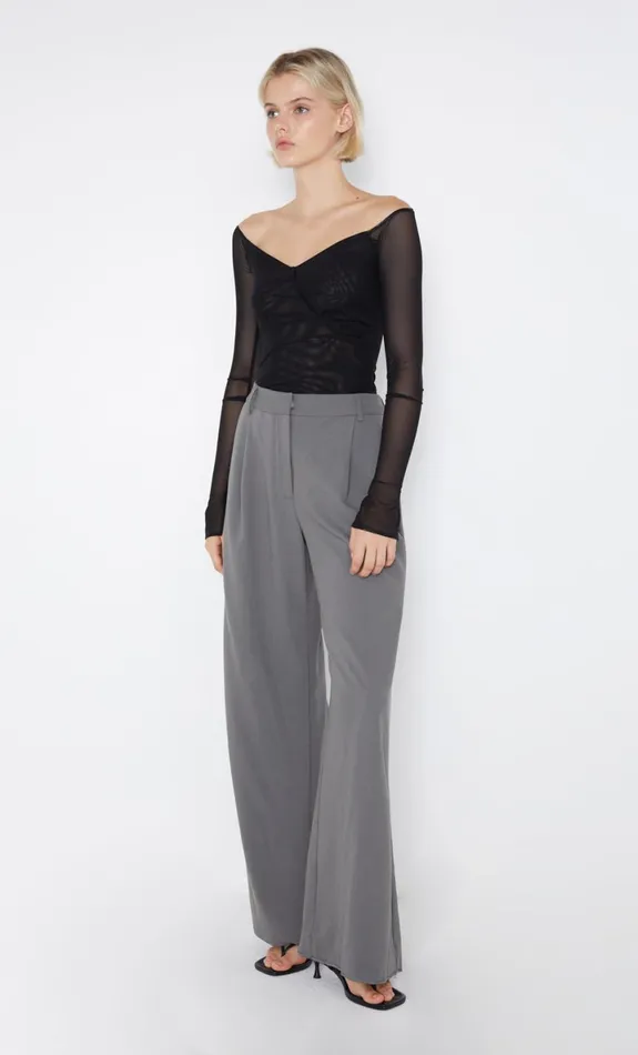 Bec Bridge MARISSA STRAIGHT PANT 8211 ELEPHANT GREY Women Shorts Pants
