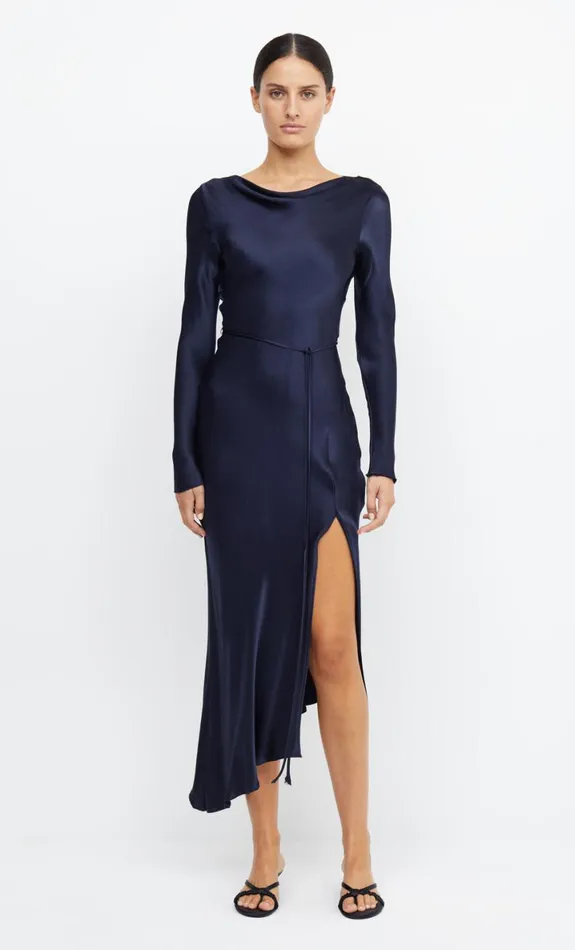 Bec Bridge MOON DANCE LONG SLEEVE MAXI DRESS 8211 INK Women Maxi Dresses