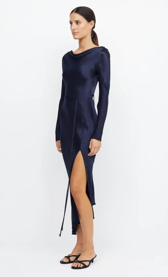 Bec Bridge MOON DANCE LONG SLEEVE MAXI DRESS 8211 INK Women Maxi Dresses