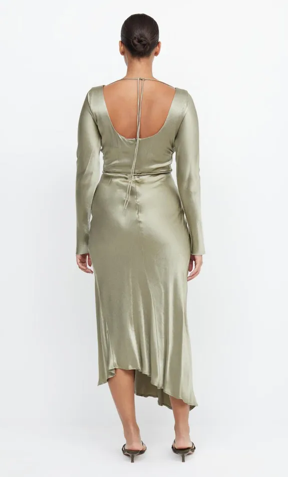Bec Bridge MOON DANCE LONG SLEEVE MAXI DRESS 8211 SAGE Women Maxi Dresses