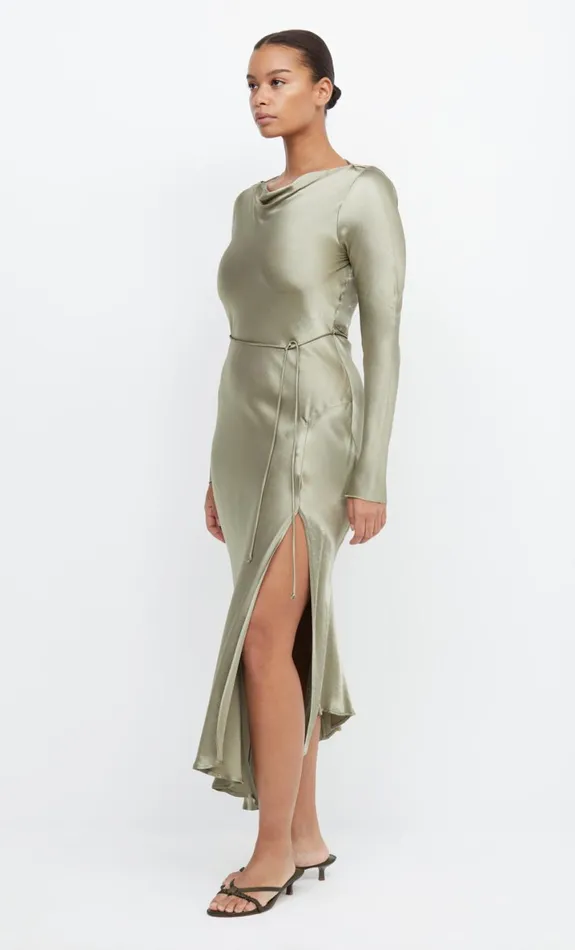 Bec Bridge MOON DANCE LONG SLEEVE MAXI DRESS 8211 SAGE Women Maxi Dresses