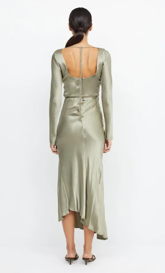 Bec Bridge MOON DANCE LONG SLEEVE MAXI DRESS 8211 SAGE Women Maxi Dresses