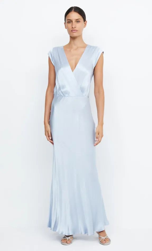 Bec Bridge MOON DANCE MAXI DRESS 8211 DUSTY BLUE Women Prom Dresses