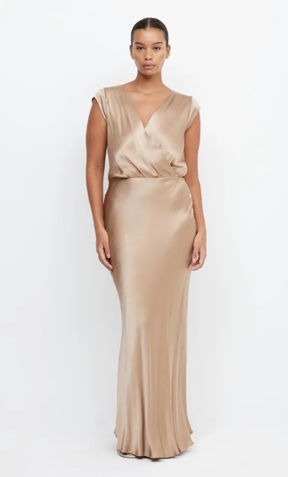 Bec Bridge MOON DANCE MAXI DRESS 8211 GOLDEN Women Bridesmaid Dresses