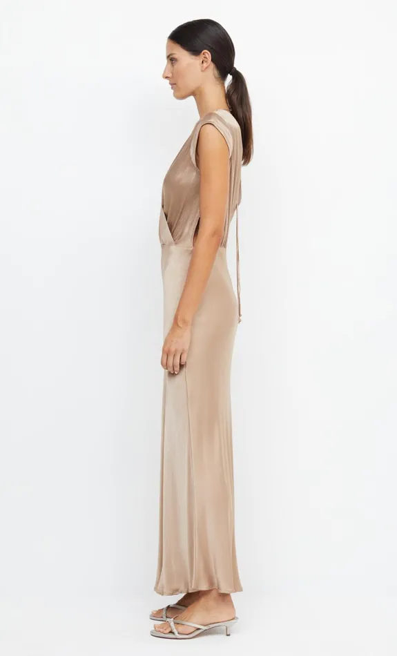 Bec Bridge MOON DANCE MAXI DRESS 8211 GOLDEN Women Bridesmaid Dresses