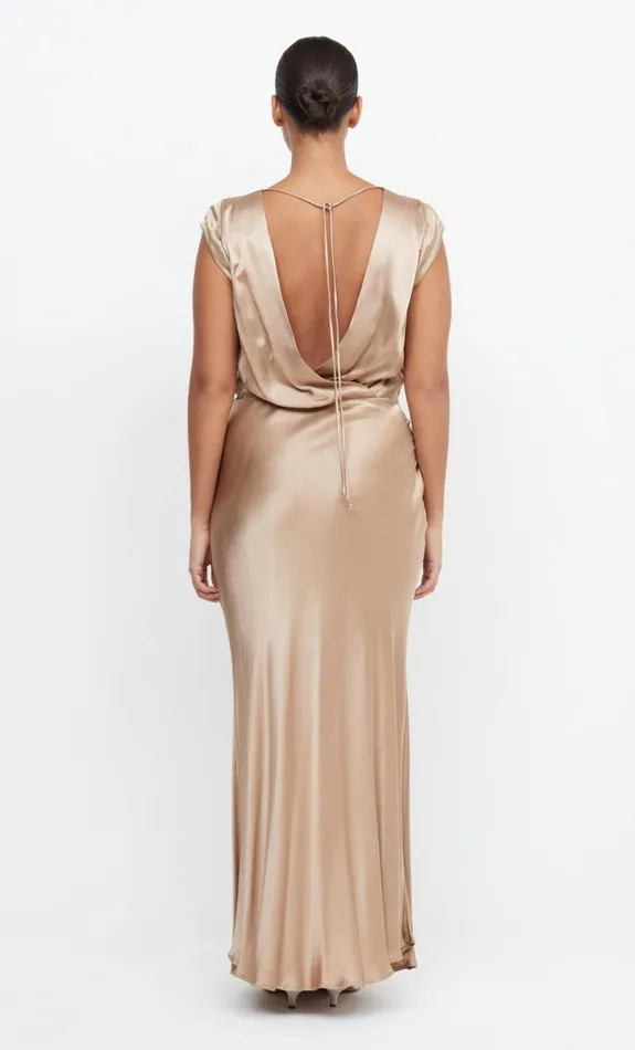 Bec Bridge MOON DANCE MAXI DRESS 8211 GOLDEN Women Bridesmaid Dresses