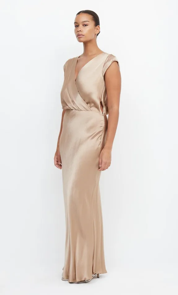 Bec Bridge MOON DANCE MAXI DRESS 8211 GOLDEN Women Bridesmaid Dresses