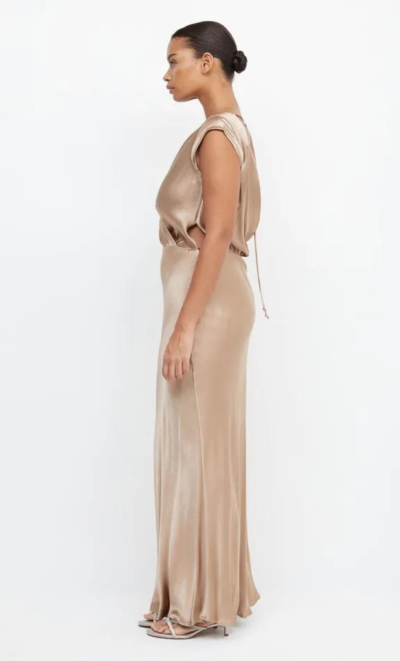 Bec Bridge MOON DANCE MAXI DRESS 8211 GOLDEN Women Bridesmaid Dresses