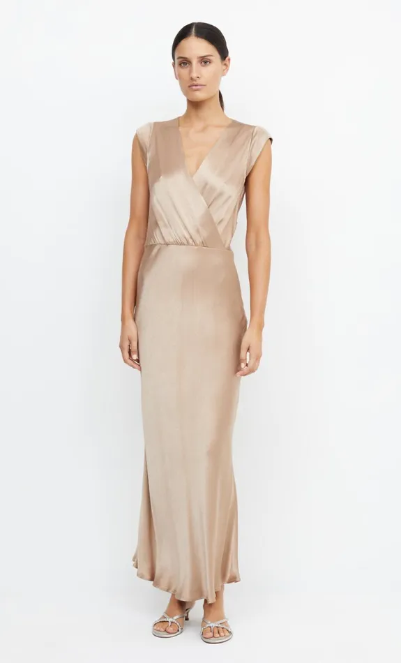 Bec Bridge MOON DANCE MAXI DRESS 8211 GOLDEN Women Bridesmaid Dresses