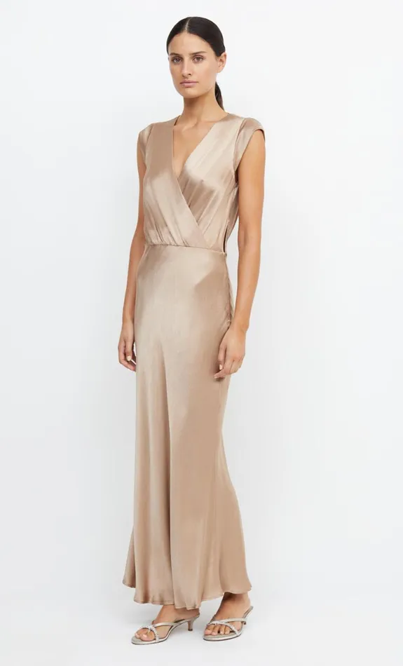 Bec Bridge MOON DANCE MAXI DRESS 8211 GOLDEN Women Bridesmaid Dresses
