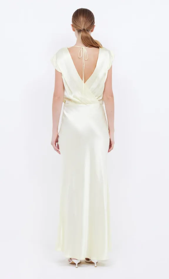 Bec Bridge MOON DANCE MAXI DRESS 8211 ICE YELLOW Women Prom Dresses