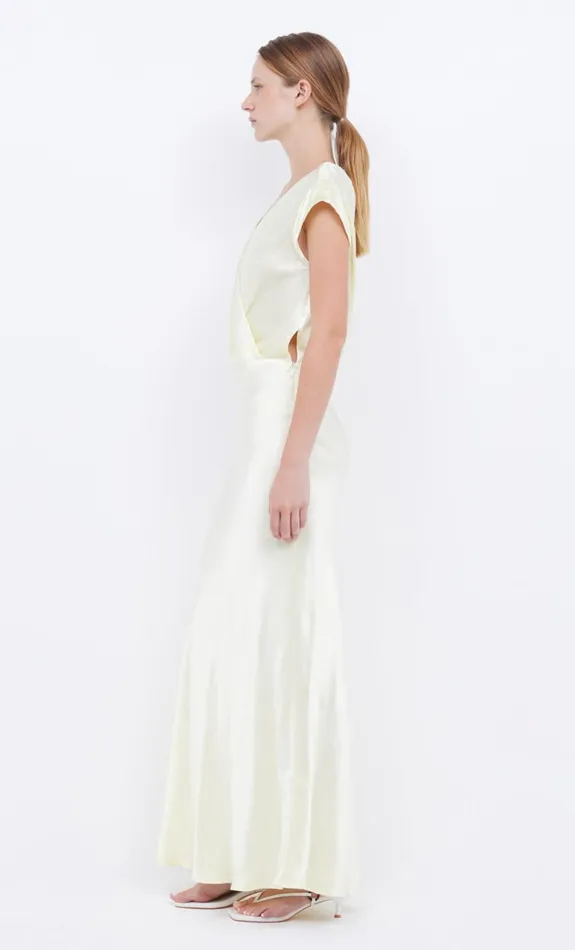 Bec Bridge MOON DANCE MAXI DRESS 8211 ICE YELLOW Women Wedding Guest