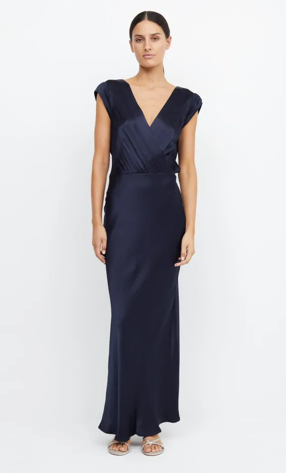 Bec Bridge MOON DANCE MAXI DRESS 8211 INK Women Bridesmaid Dresses
