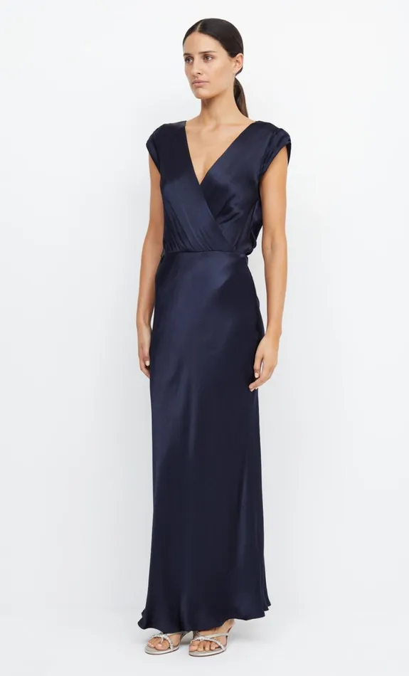 Bec Bridge MOON DANCE MAXI DRESS 8211 INK Women Bridesmaid Dresses
