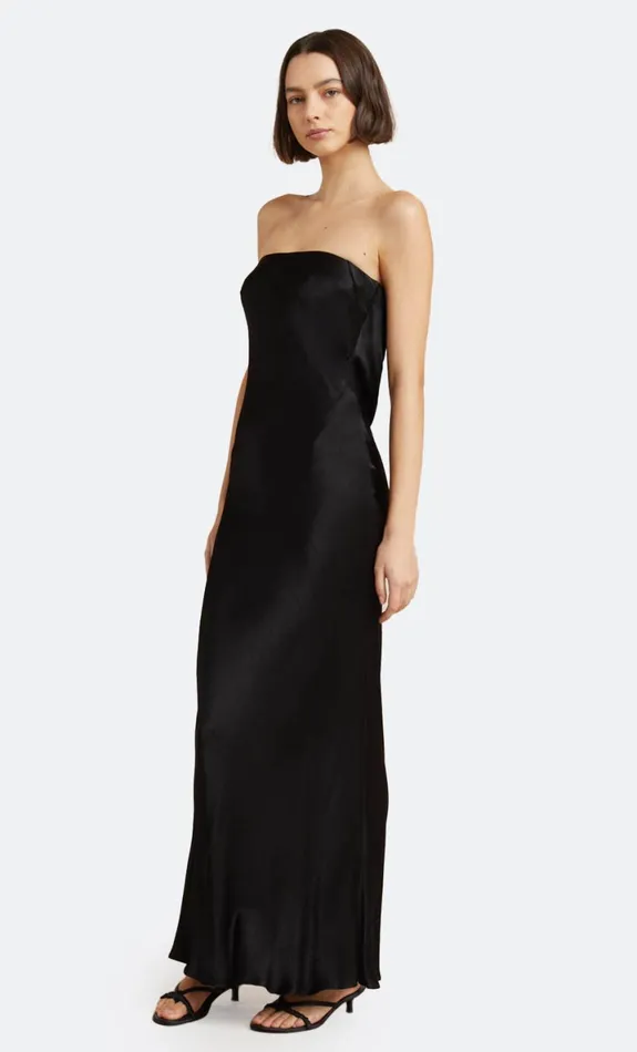 Bec Bridge MOON DANCE STRAPLESS DRESS 8211 BLACK Women Wedding Guest