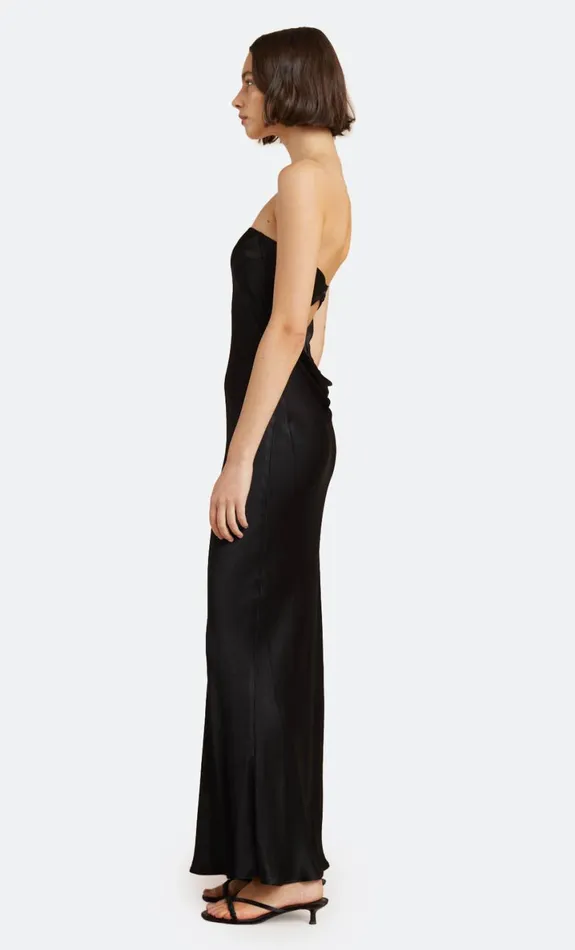 Bec Bridge MOON DANCE STRAPLESS DRESS 8211 BLACK Women Wedding Guest