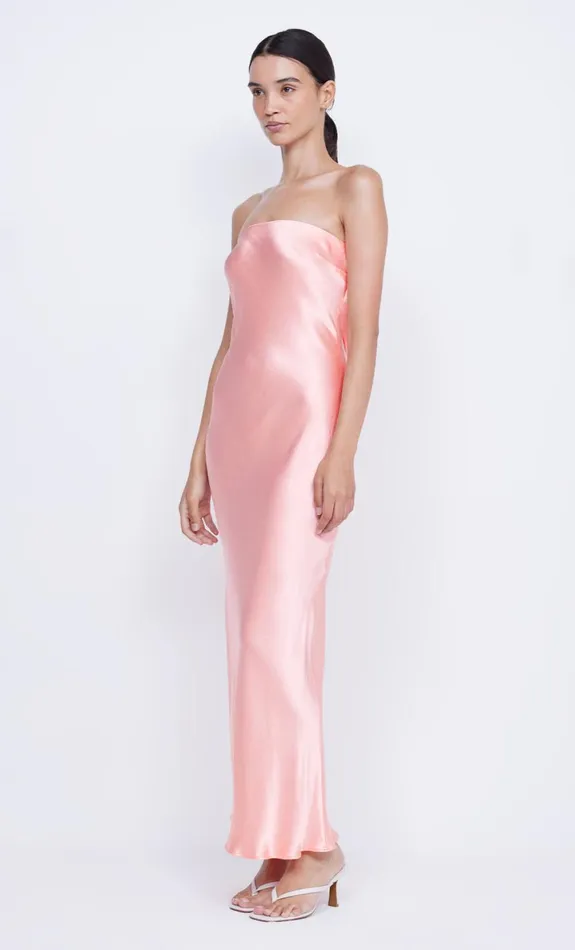 Bec Bridge MOON DANCE STRAPLESS DRESS 8211 CORAL Women Maxi Dresses